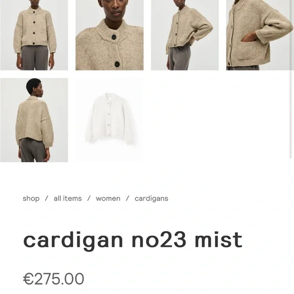 SOLD! Babaa cardigan no23 mist - Picture 4 of 7